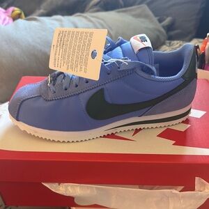 Nike Blue and Green Nike Cortez